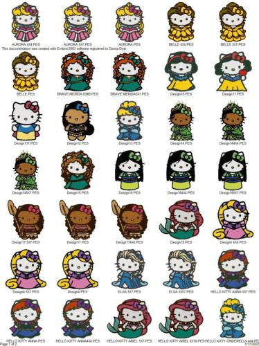 HUGE CUTE KITTY COLLECTION EMBROIDERY MACHINE DESIGN PATTERN PES USB DRIVE - Picture 2 of 20