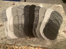10 Pairs Of Ladies No Show Socks New
