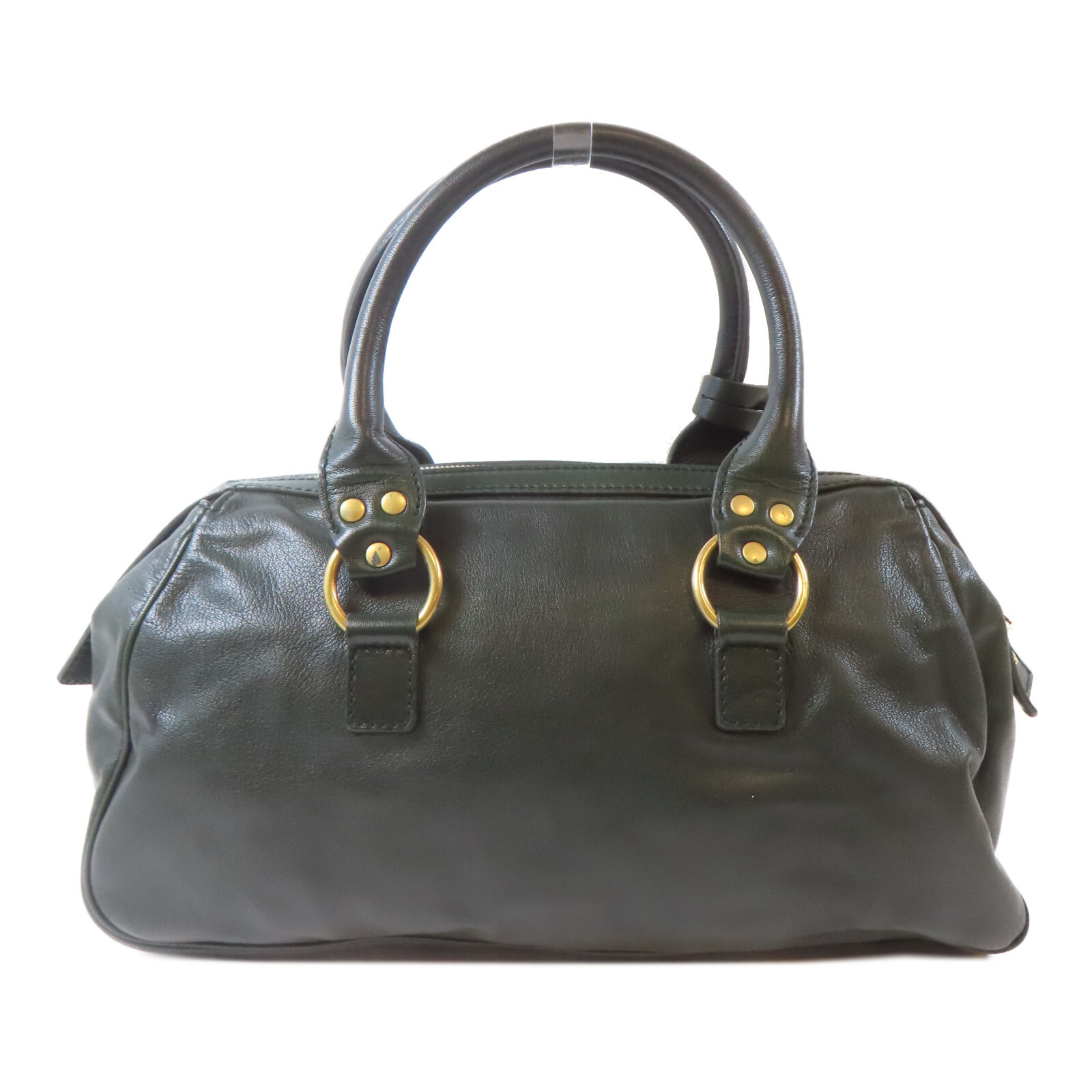 Borsa a mano YVES SAINT LAURENT YSL GHW tracolla pelle di vitello verde