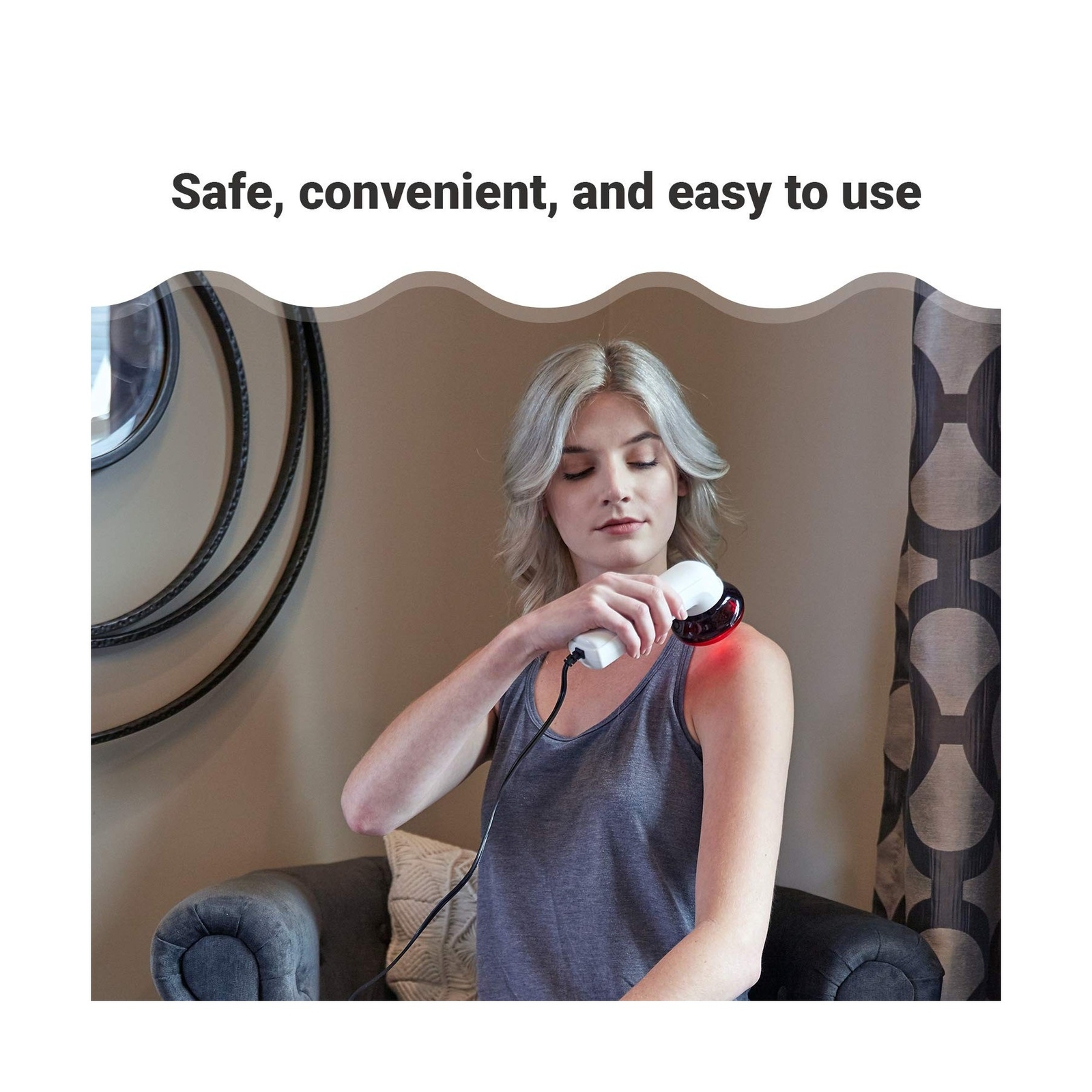 Red Light Therapy Infrared Heating Wand by Theralamp Handheld Heat