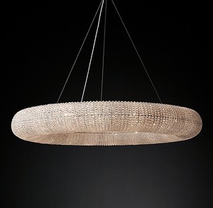 Lucite Crystal Halo Chandelier 59 By Elegant Lighting