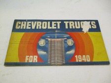 Chevrolet Trucks For 1940 Original Brochure - Oem Genuine Gm