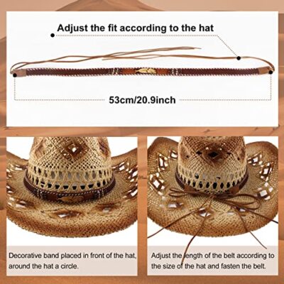 Hat Band for Mens Womens Cowboy Hat, Hand Made Classic Hat 
