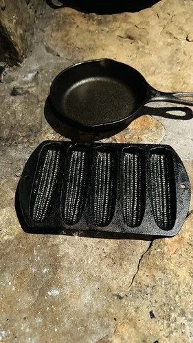 2 Little Baby Lodge Cast Iron Pans Cornbread and Frying Pan Vintage