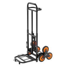 220lb Stair Climber Dolly: Carbon-Steel Frame, 6-Wheel Tri-Mode Hauling Cart