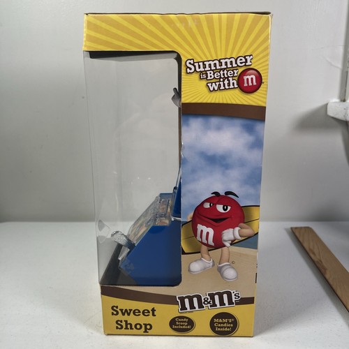 M&M's Collectible Summer is Fun sweet shop candy container w/scoop. Blue - Picture 3 of 5