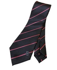 Cravatta LOUIS VUITTON damier micro uomo seta nera 100% autentica