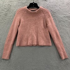JENNI KAYNE Sweater Womens Small Top Cropped Cashmere Pink
