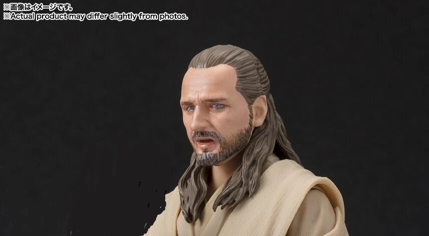 S.H. Figuarts Qui-Gon Jinn (Star Wars: La amenaza fantasma) cabeza antigua escultura 1:12 Foto 3 de 3