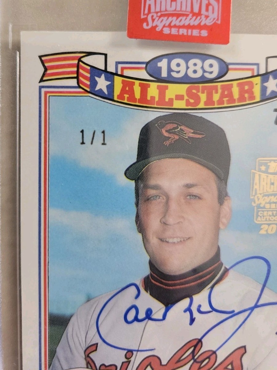 1/1 CAL RIPKEN JR. 2019 TOPPS ARCHIVES SIGNATURE SERIES 1990 #16