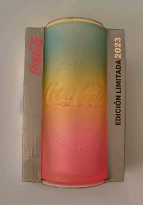 Regenbogen Coca Cola McDonalds Glas 2023 aus Spanien Rarität 