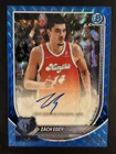 2025-26 Bowman Basketball - Zach Edey Blue Geometric Auto /150