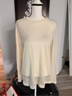 The Row cashmere long sleeve top medium