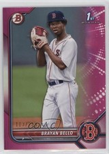 2022 Bowman Prospects Fuchsia Border 113/299 Brayan Bello #BP-107 0q4s