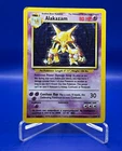 Pokémon TCG Alakazam Base Set Holo Rare 1/102 1999-2000 WOTC 80 HP