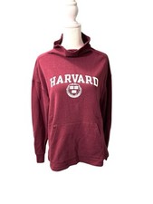 Harvard University Burgundy Mock Neck Sweatshirt Under Armour Adult Small