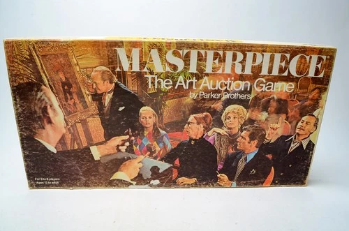 Masterpiece The Art Auction Board Game Parker Brothers 1970 Vintage Complete