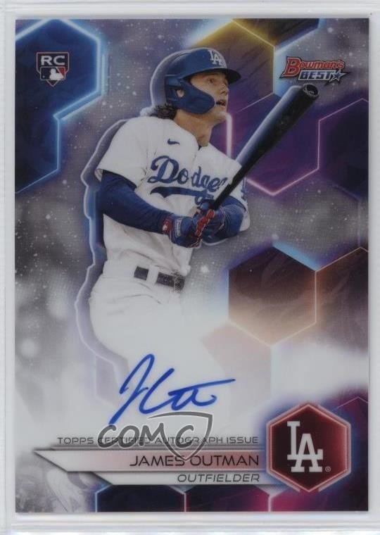 2023 Bowman's Best of Refractor James Outman #B23-JOU Rookie Auto RC b4d