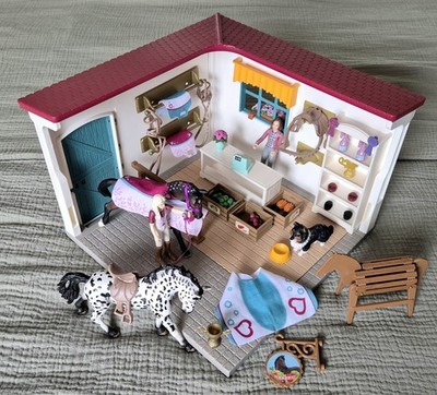 schleich HORSE CLUB Reitshop Reiterhof 42568 Set + Pferd wie Playmobil Lego