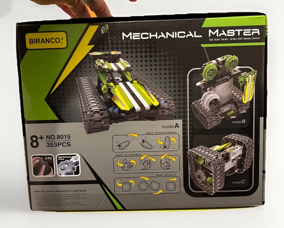 STEM Toys Remote Control Building Sets for Boys 8-12 Years Old, 3-in-1 RC Engine - Image 3 of 4