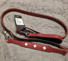 Leder Hunter Hundeleine mit Halsband (Swiss Edit) Neu mit Etikett Gr. M