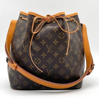 Auth LOUIS VUITTON Monogram Petit Noe Drawstring Shoulder Bag M42226 2Y10535