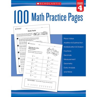 100 Math Practice Pages (Grade 4)