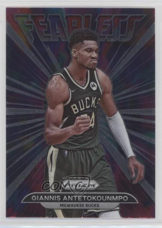 2021-22 Panini Prizm Fearless Giannis Antetokounmpo #8 lw9