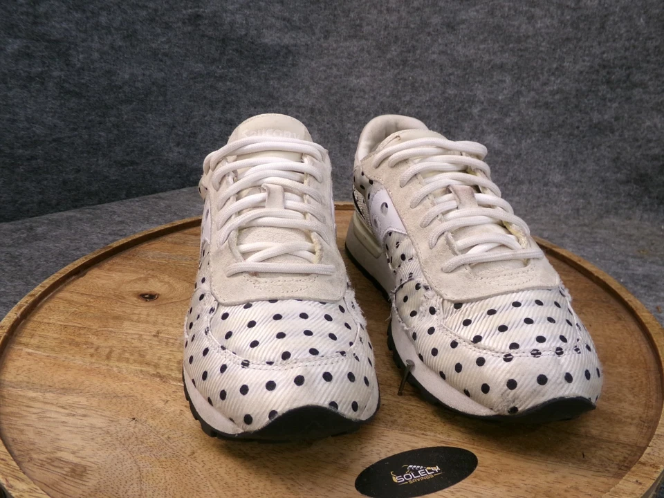 Saucony Shadow Original Womens Size 8.5 White Black Polka Dot Sneakers S60356-2 - Image 2 of 4