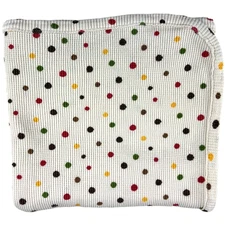 Koala Baby Tan Thermal Blanket Polka Dots Beige Fall Colors Cotton Waffle Weave