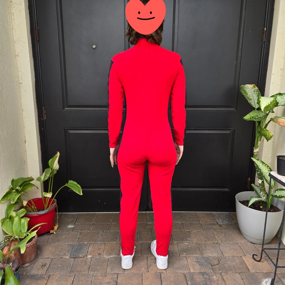 De Colección Ralph Lauren Polo Rojo Negro Chándal Atlético Traje de Gato Mono Ropa Deportiva Foto 3 de 4