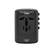 Travel Smart by Conair All-in-One Travel Adapter with Surge Protector New 