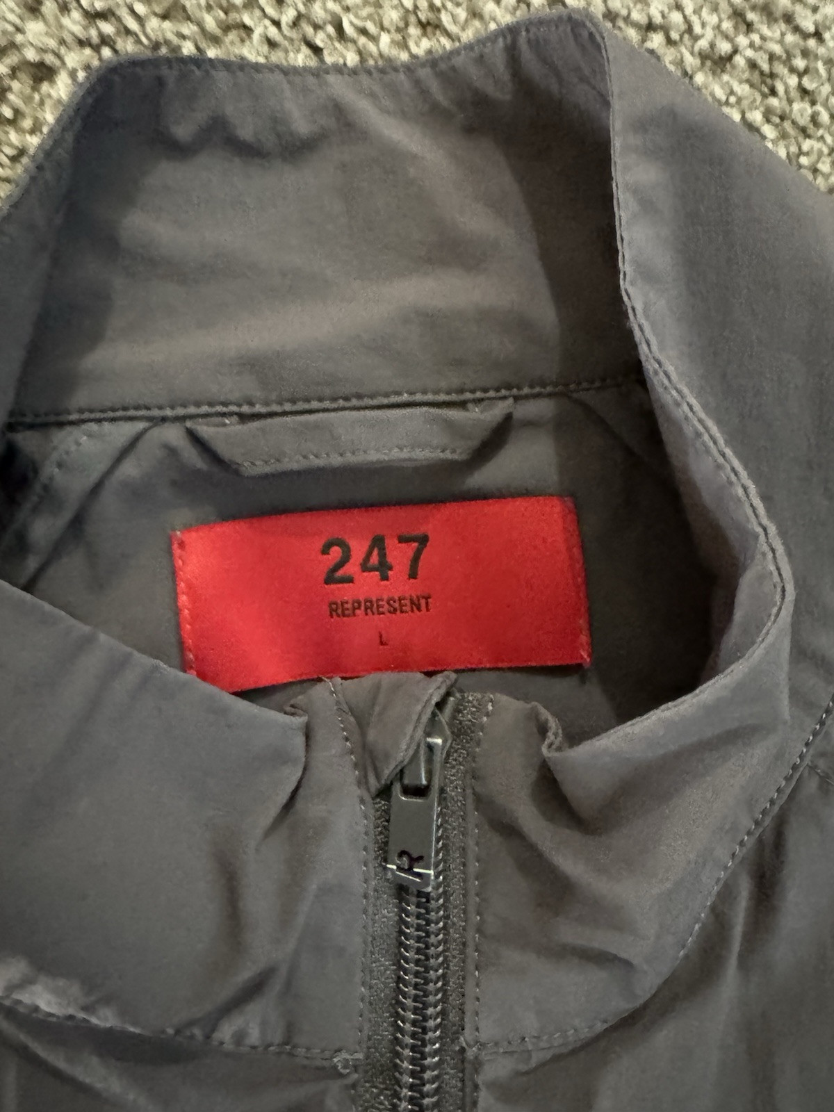 Represent 247 Nylon Training Jacket Grey Size L - image 5