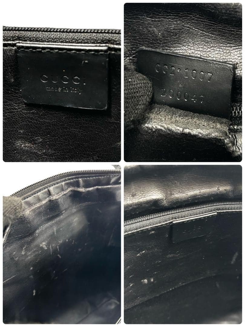 Minimal Shoulder Bag Tote Large G Logo All Leather Black - GUCCI thumbnail 14