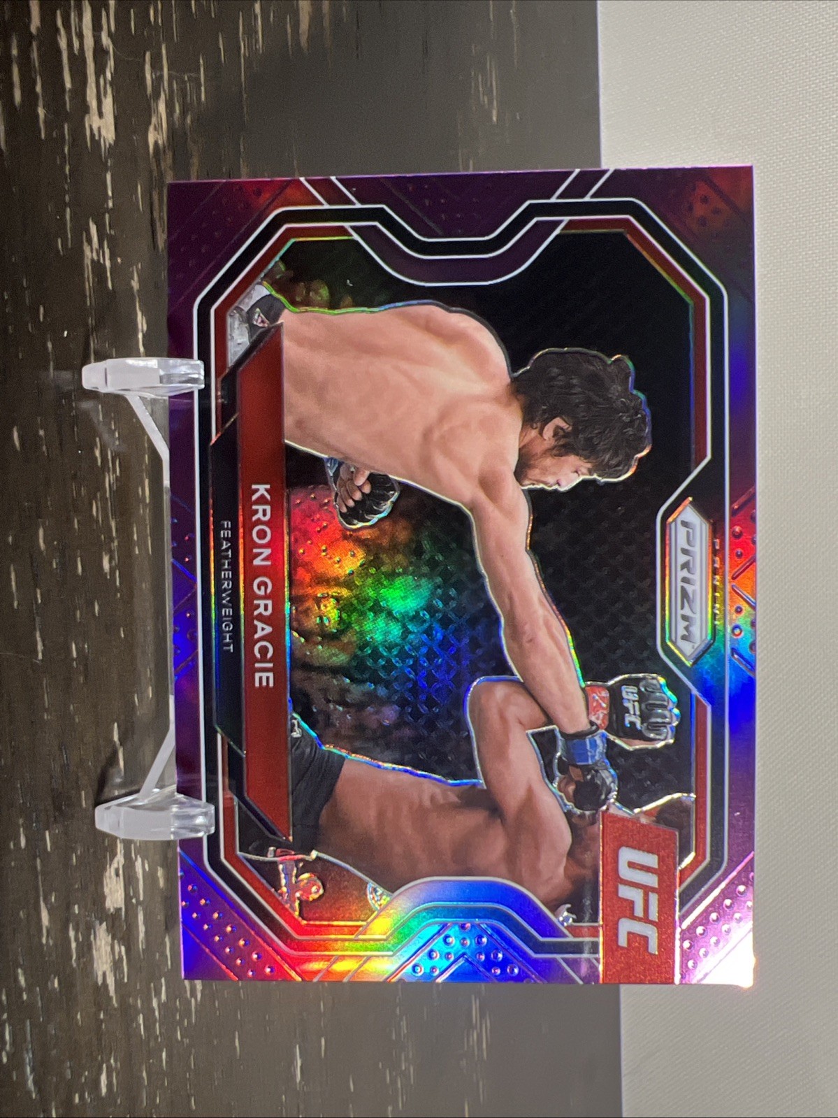 2021 Panini Prizm UFC Prizms Purple #114 Kron Gracie /149