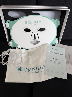 Omnilux Clear Face LED Light Therapy Mask Full Kit