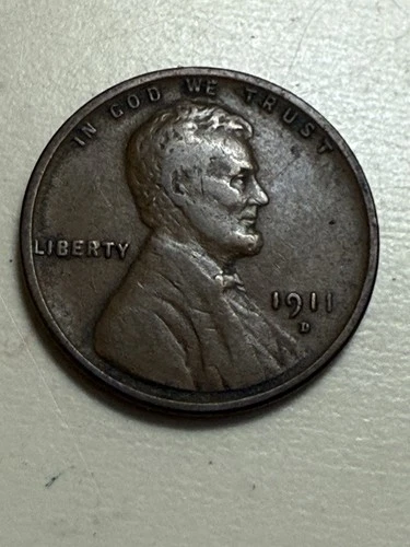1911-D  Lincoln Wheat Cent - Fine Example Denver Mint Coin
