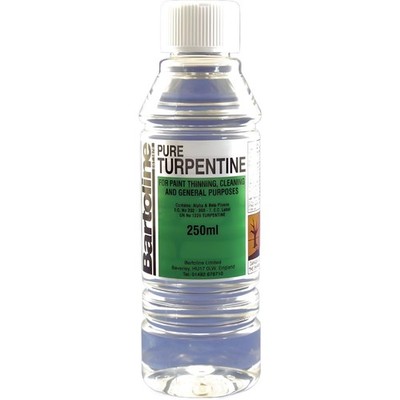 Bartoline 250ml reines Terpentin natürliches Lösungsmittel Ölfarbe Verdünner Pinsel Reiniger