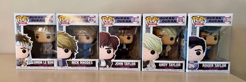 Funko Pop! Rocks - Duran Duran Complete Set of 5 - #126, 127, 128, 129 & 130 NIB