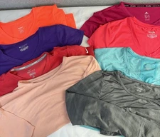 Women’s Activewear Top Lot Of 8 Size M Mixed Brands Nike Adidas Fila Reebok