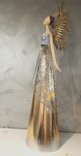 ANGELO DECORATIVO IN METALLO DORATO 81,9H cm