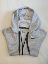 Nike Women  s XS Dri-FIT Gray Full Zip Hoodie Lightweight Athletic Jacket