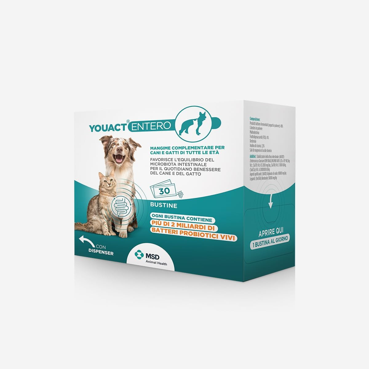 Youact Entero: Benessere Intestinale per il Tuo Pet - 30 Buste