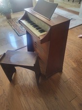 Vintage Emenee Electric Console Organ 220 Excellent Working Condition 300.