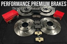 For Ford Mondeo Mk4 2007 On Front Rear Drilled Grooved Brake Discs Brembo Pads