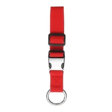 Add A Bag Luggage Straps with Spring O-Ring and Metal Buckle, Red