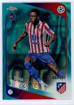 2025 Chrome UEFA Club Competitions Teal Lava Refractor Omar Janneh Rookie RC z3b