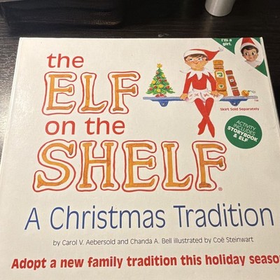 The Elf on the Shelf Boxed Plush Elf Figurine w/ Book, Small Red/White