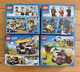LEGO 60077 60091 60240 60300 City Space Deep Sea Kayak Wildlife ATV New & Sealed
