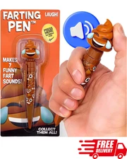 Funny Fart Sound Pen Novelty Gag Gift Makes 7 Sounds Kids Teens Party Fun